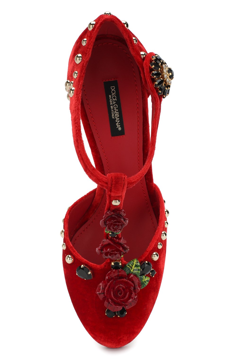 Бархатные туфли vally DOLCE & GABBANA, арт. CD1193/AZ474, фото 5