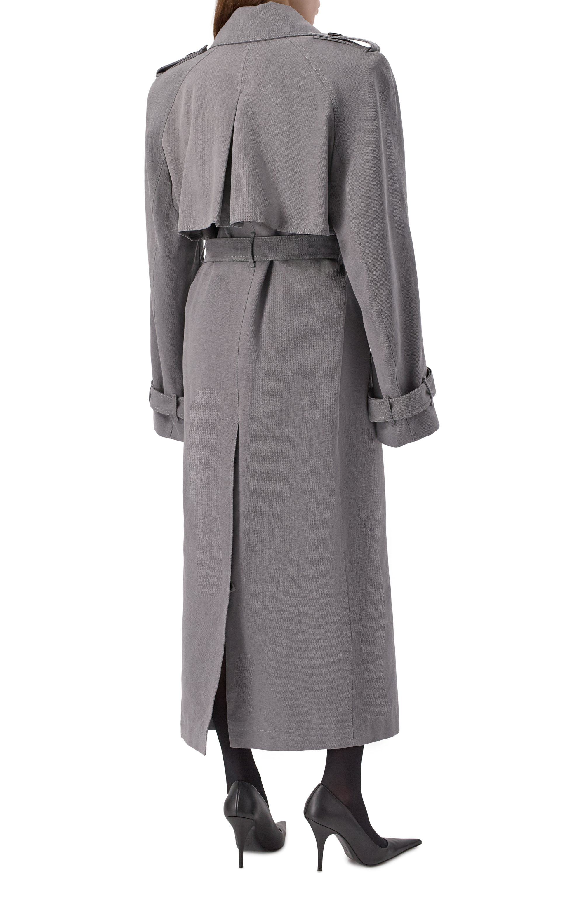 Хлопковый тренч THE ATTICO, арт. 247WCC68/D088, фото 4