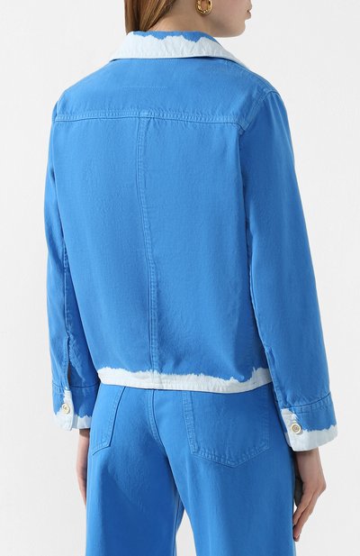 Джинсовая куртка MARNI синего цвета по цене 134000 руб., арт. GIJD0115G2/TCZ09, фото 4 Джинсовая куртка MARNI, арт. GIJD0115G2/TCZ09, фото 4