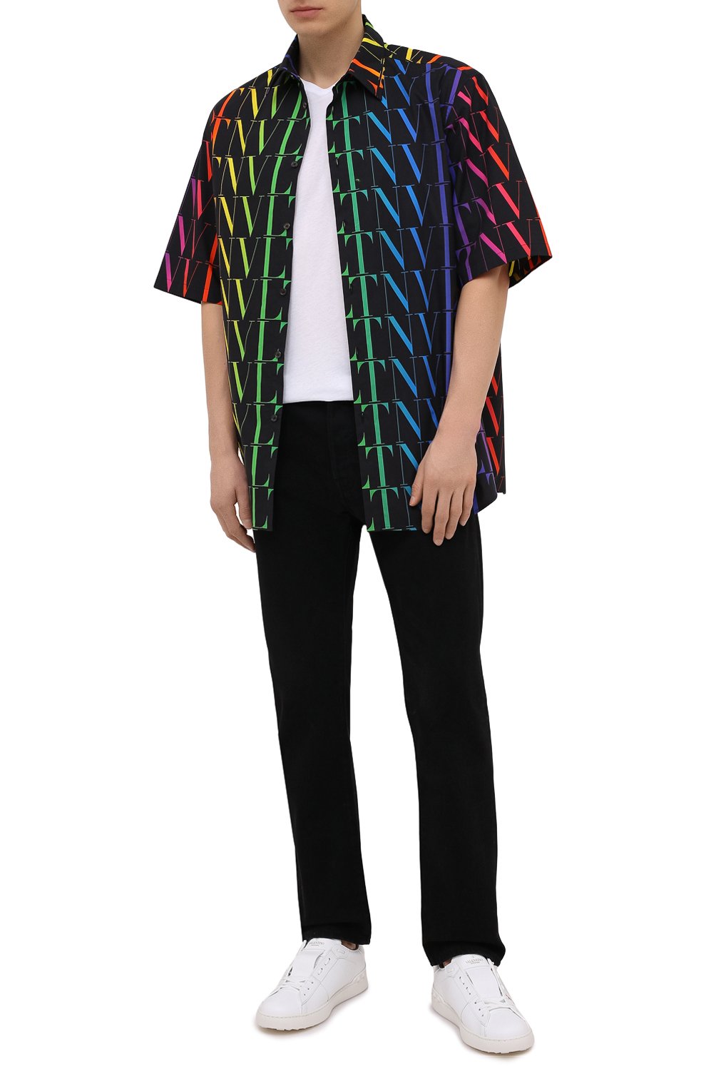 Хлопковая рубашка VALENTINO разноцветного цвета по цене 89950 руб., арт. VV3AAB756G5, фото 2 Хлопковая рубашка VALENTINO, арт. VV3AAB756G5, фото 2