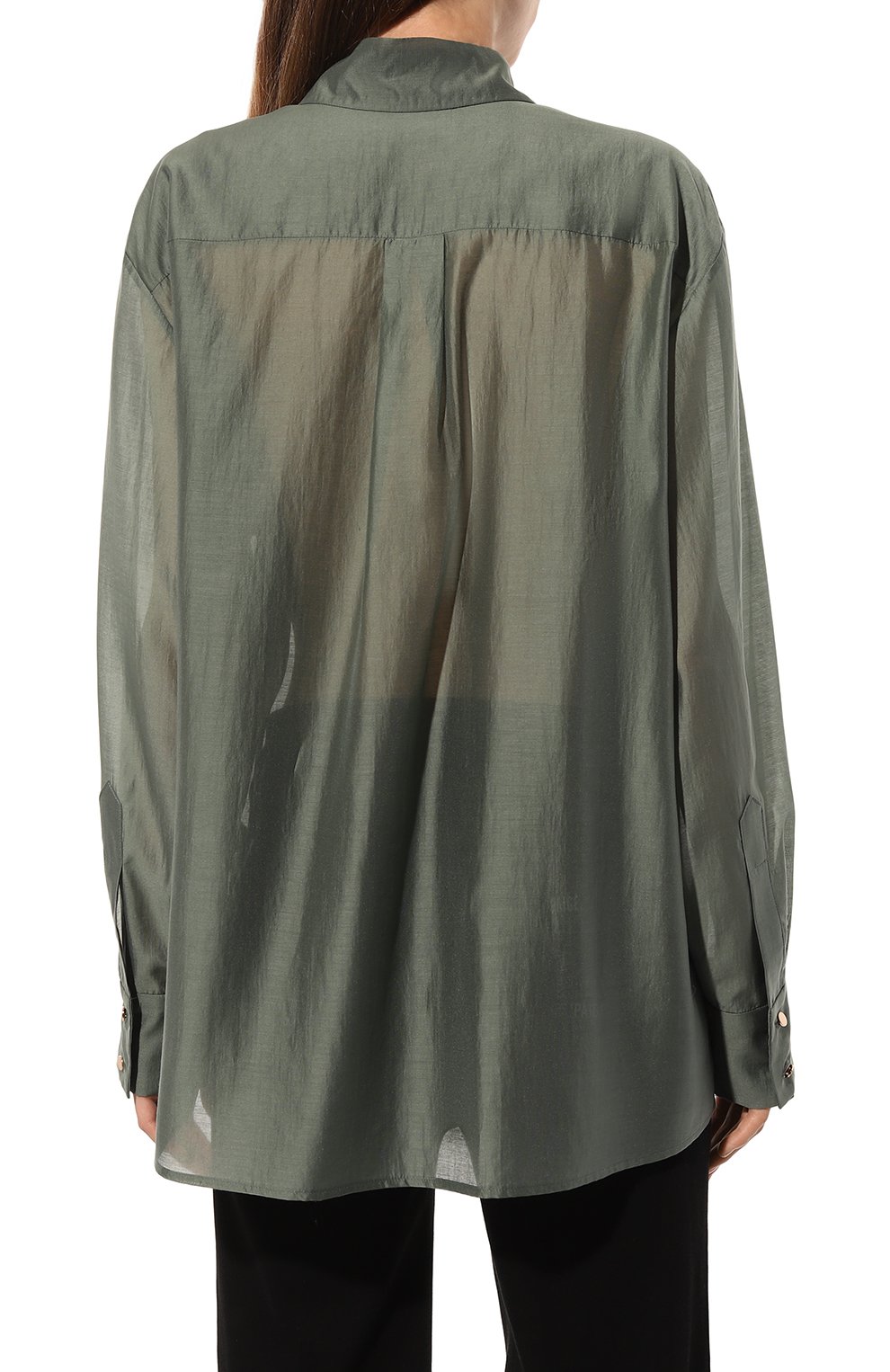 Рубашка FLASHIN темно-зеленого цвета по цене 26700 руб., арт. FS24SBB, фото 4 Рубашка FLASHIN, арт. FS24SBB, фото 4