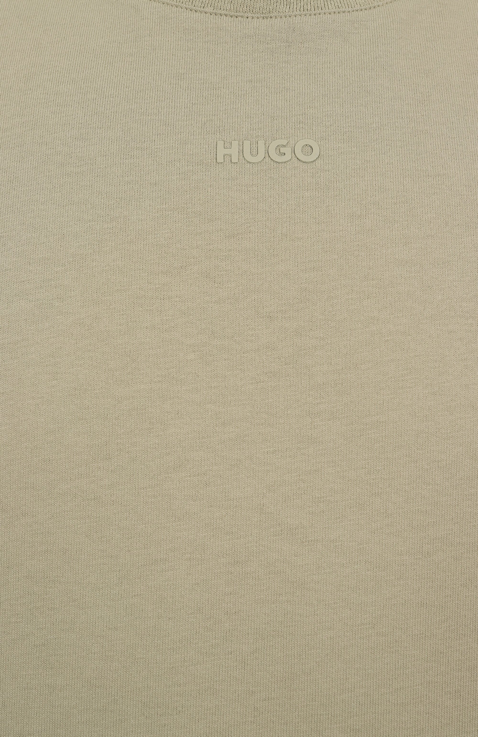 Хлопковая футболка HUGO светло-зеленого цвета по цене 7490 руб., арт. 50488330, фото 6 Хлопковая футболка HUGO, арт. 50488330, фото 6