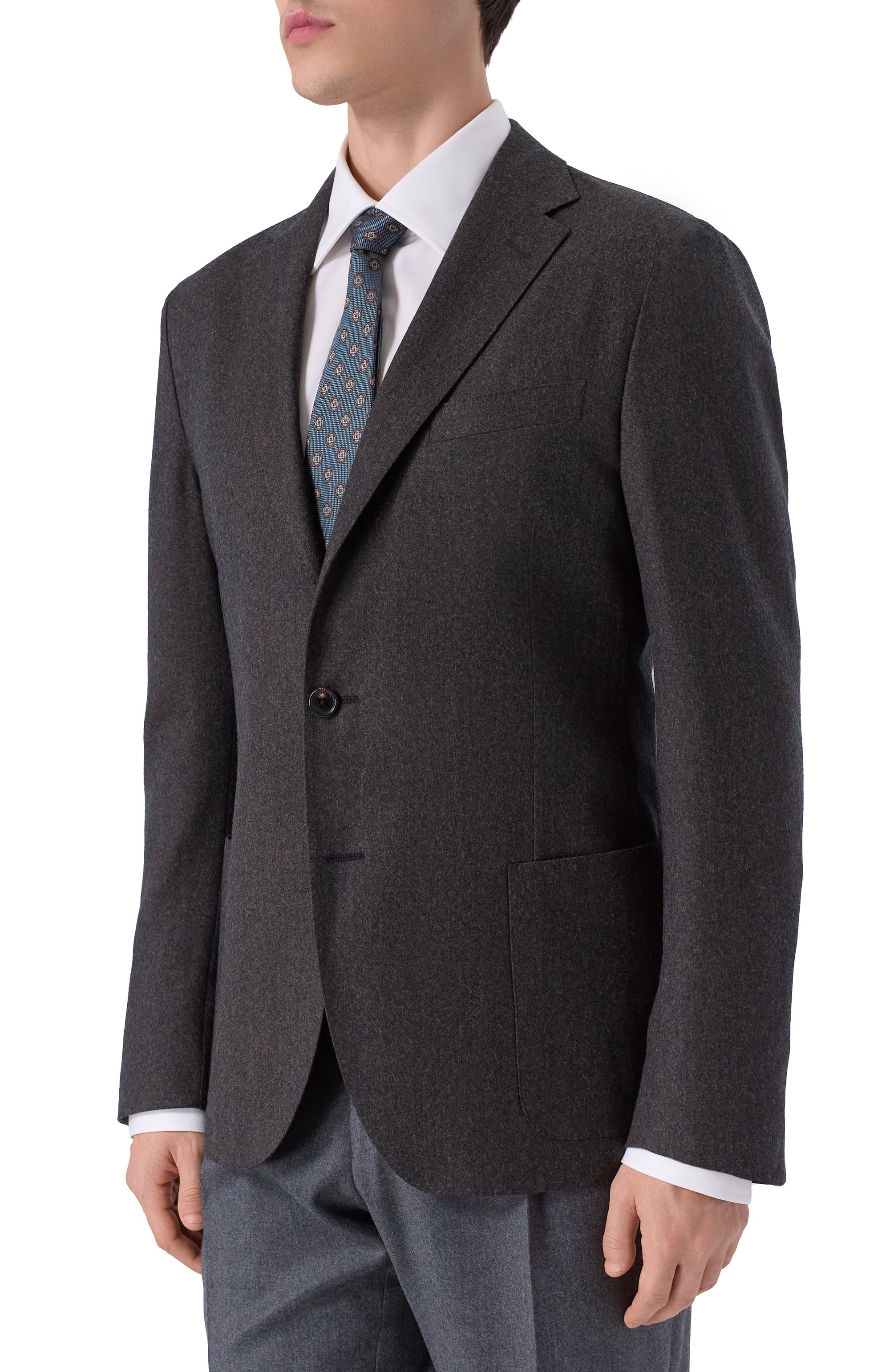 Шерстяной пиджак CORNELIANI, арт. 26X007-2618400_1, фото 4