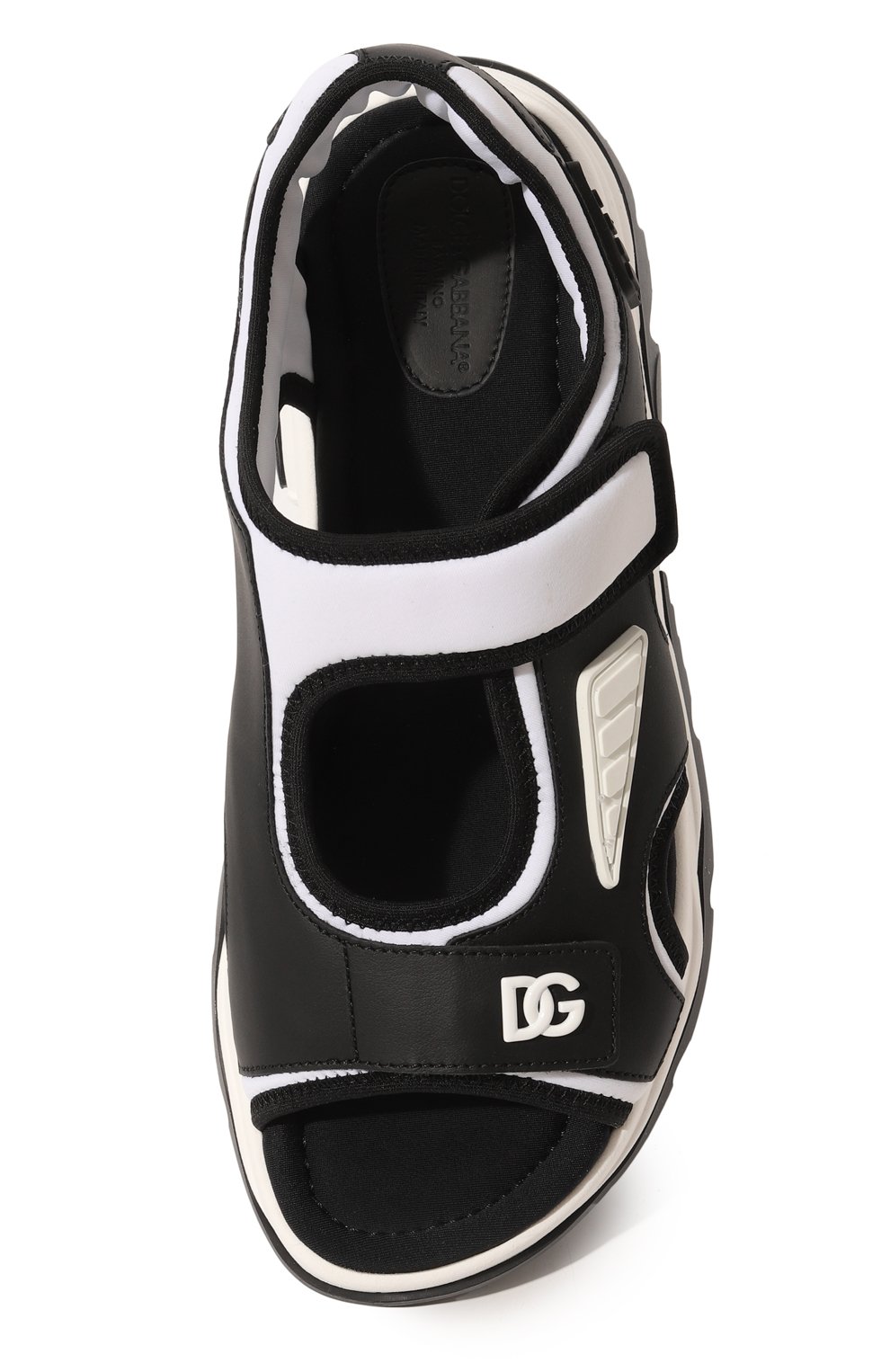 Сандалии DOLCE & GABBANA черно-белого цвета по цене 41250 руб., арт. DA5125/AS006/37-39, фото 4 Сандалии DOLCE & GABBANA, арт. DA5125/AS006/37-39, фото 4