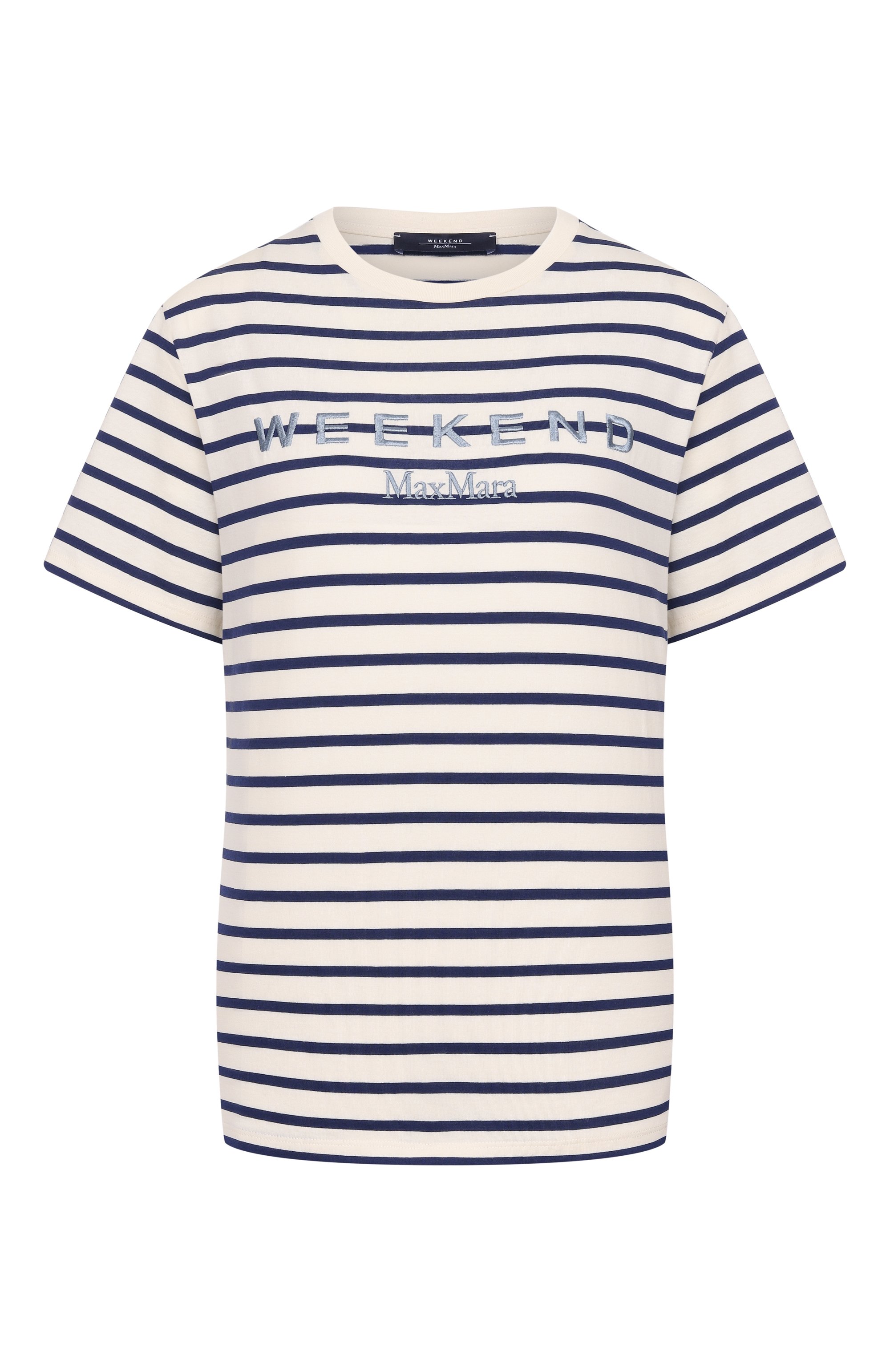 Хлопковая футболка WEEKEND MAX MARA, арт. WKDB0RA, фото 1