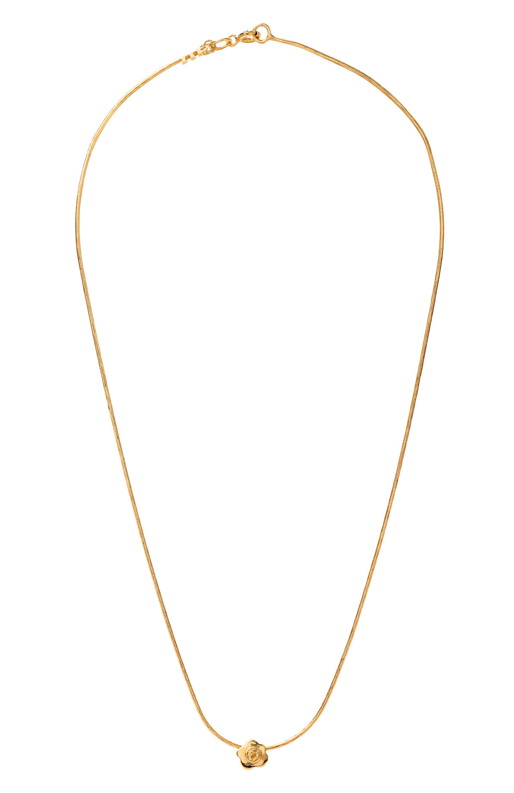 Подвеска mini flower с цитрином MOONKA, арт. FLW-925YG-NK00-CTR, фото 1