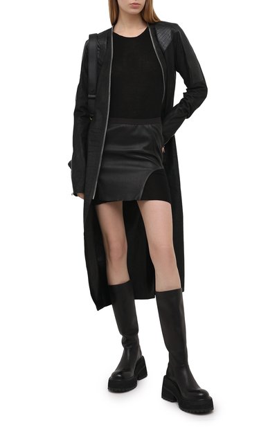 Кожаное пальто RICK OWENS, арт. RP21S3945/LBAB, фото 2