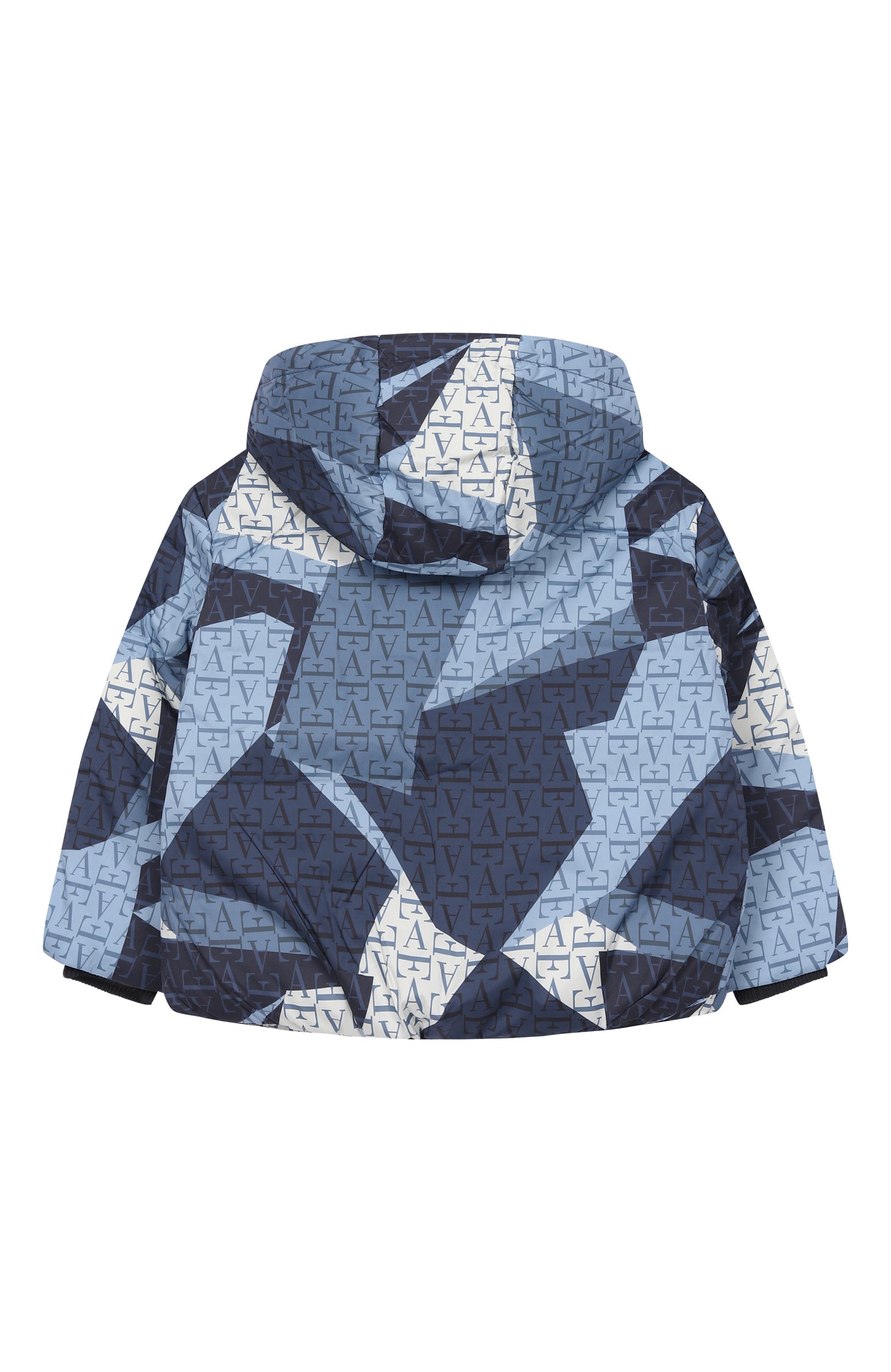 Пуховик EMPORIO ARMANI синего цвета по цене 41450 руб., арт. EB001521/AF26004, фото 2 Пуховик EMPORIO ARMANI, арт. EB001521/AF26004, фото 2