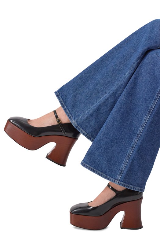 Кожаные туфли Biba Chloé CHC25A11B0L Чёрный  CHC25A11B0L Фото 2