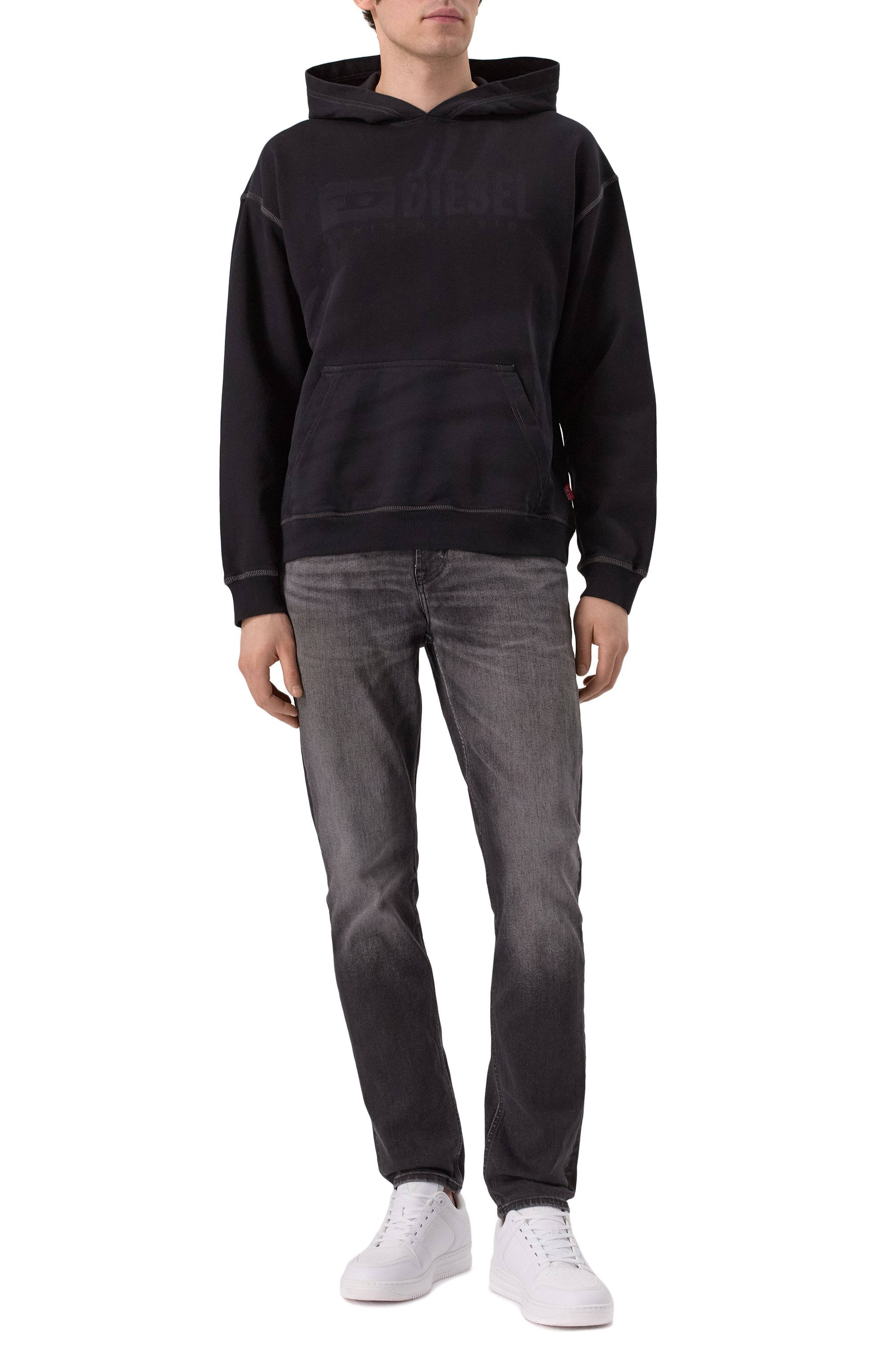 Хлопковое худи DIESEL, арт. A16429/0LJBT, фото 2