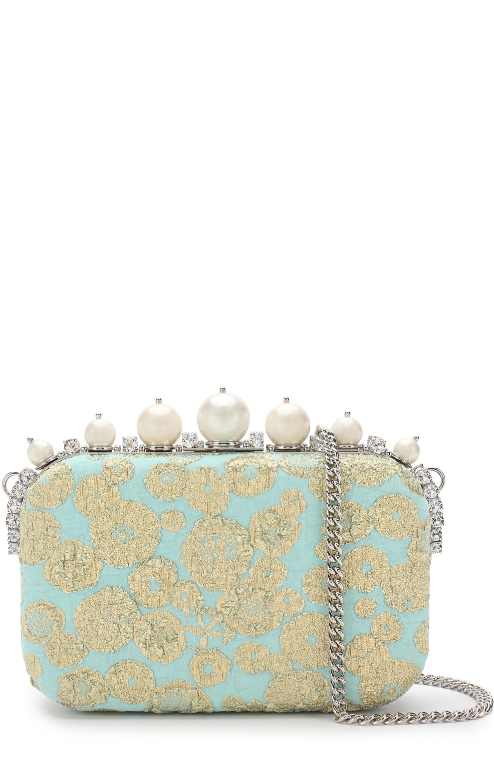 Клатч с декоративной отделкой MIU MIU, арт. 5BF042-2BWS-F064W-OOO, фото 4