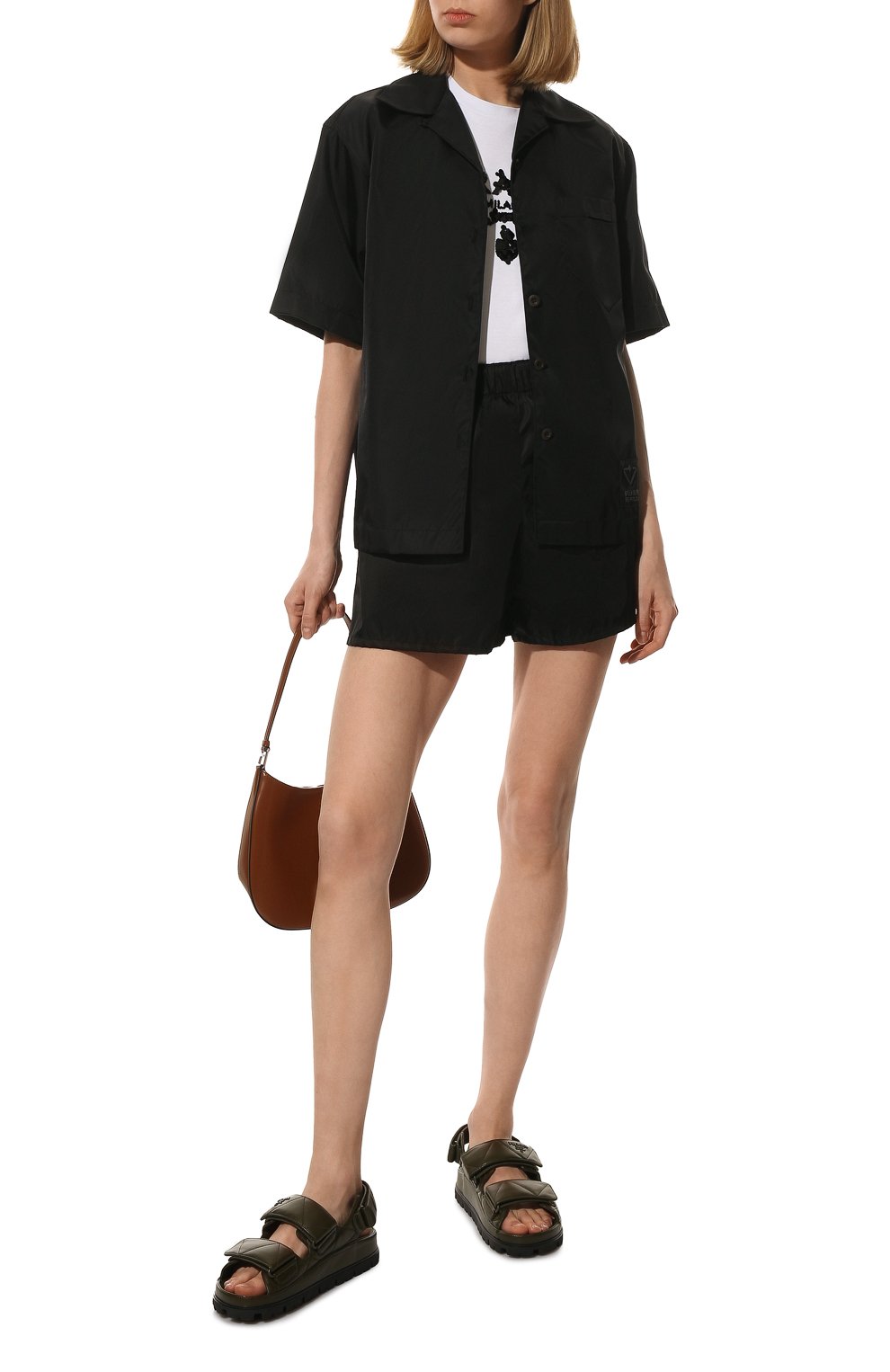 Кожаные сандалии PRADA, арт. 1X721M-038-F0161-020, фото 2