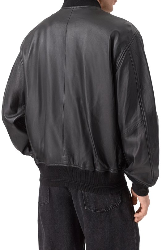 Кожаный бомбер Diesel A20476/0PFAH Чёрный  A20476/0PFAH Фото 4
