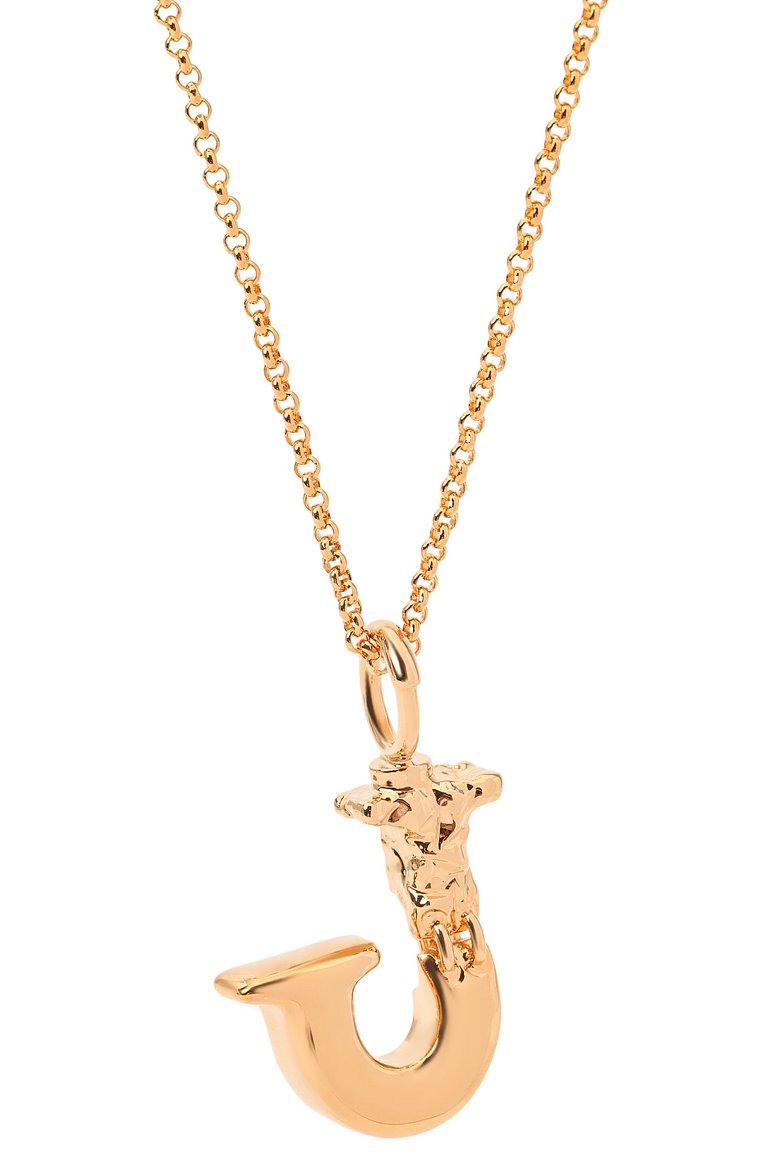 Женская подвеска на цепочке alphabet j CHLOÉ золотого цвета, арт. CHC20SF02JCB7 | Фото 3 (Материал: Металл; Региональные ограничения белый список (Axapta Mercury): Не проставлено; Нос: Не проставлено)