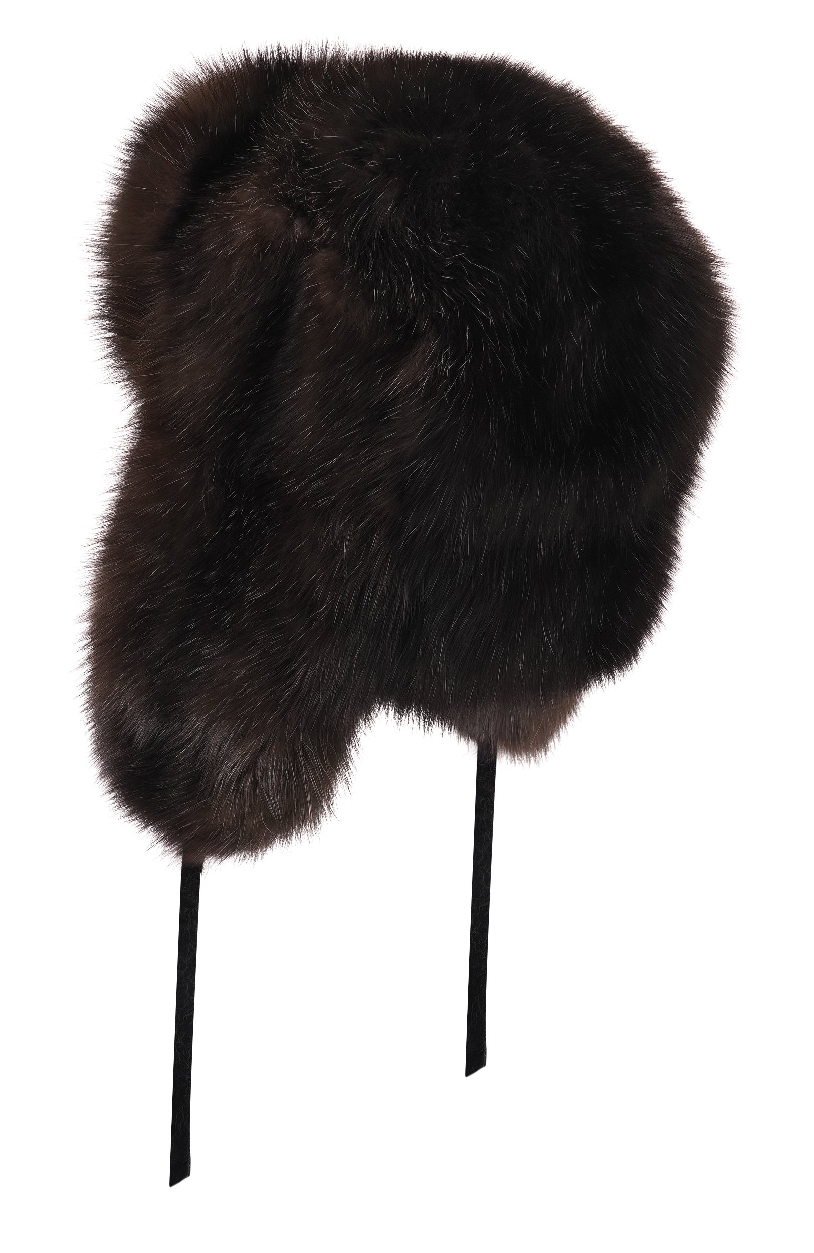 Меховая шапка-ушанка из соболя MVST, арт. МН16 SABLE WILD SILVER, фото 2