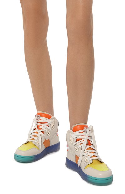 Кожаные кеды 08sthlm ACNE STUDIOS, арт. 08STHLM HIGH SPECTRUM W, фото 3