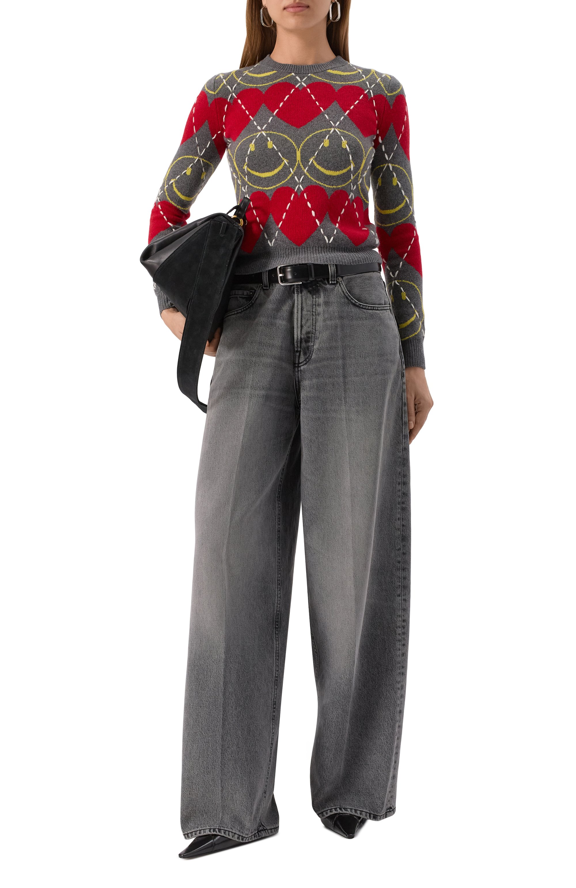 Пуловер из шерсти и вискозы moschino x smiley MOSCHINO, арт. A0923/5502, фото 2