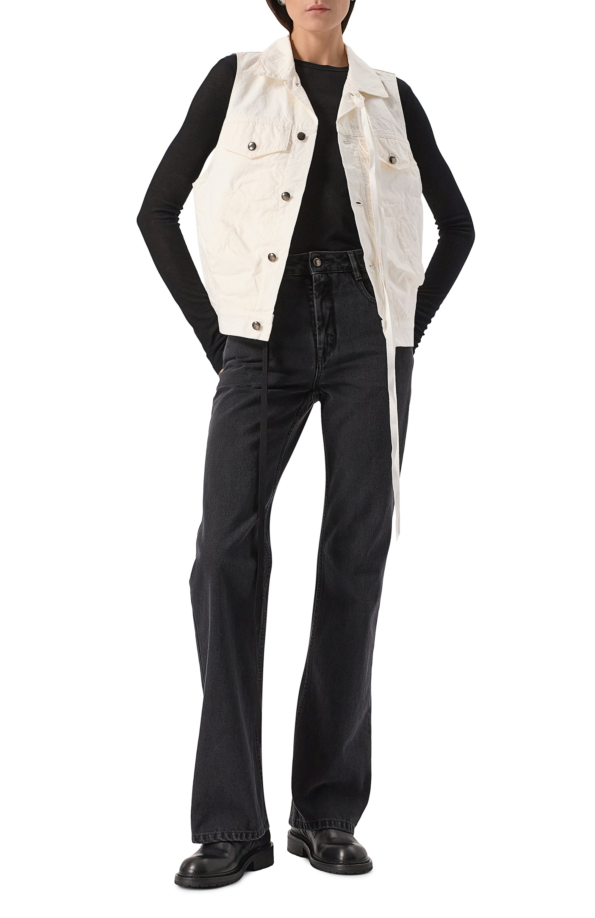 Джинсовый жилет ANN DEMEULEMEESTER, арт. B0010181/FA559, фото 2