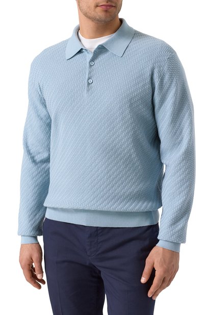 Поло из шелка и хлопка BRIONI, арт. UMR10L/PAK22, фото 3