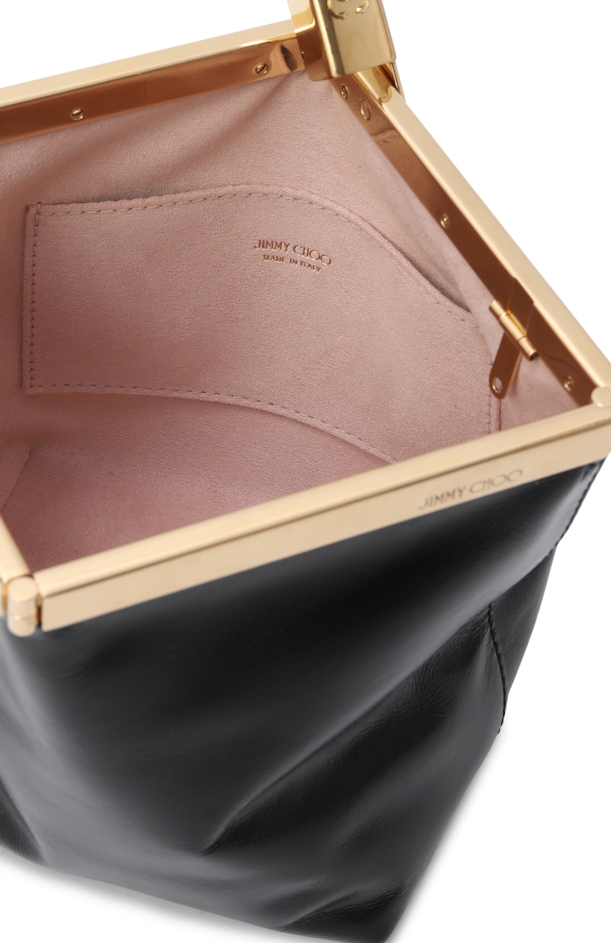 Клатч ganache JIMMY CHOO черного цвета по цене 89950 руб., арт. GANACHEGUV, фото 5 Клатч ganache JIMMY CHOO, арт. GANACHEGUV, фото 5