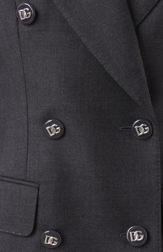 Шерстяной жакет Dolce & Gabbana F27DJT/FU287 Серый  F27DJT/FU287 Фото 6