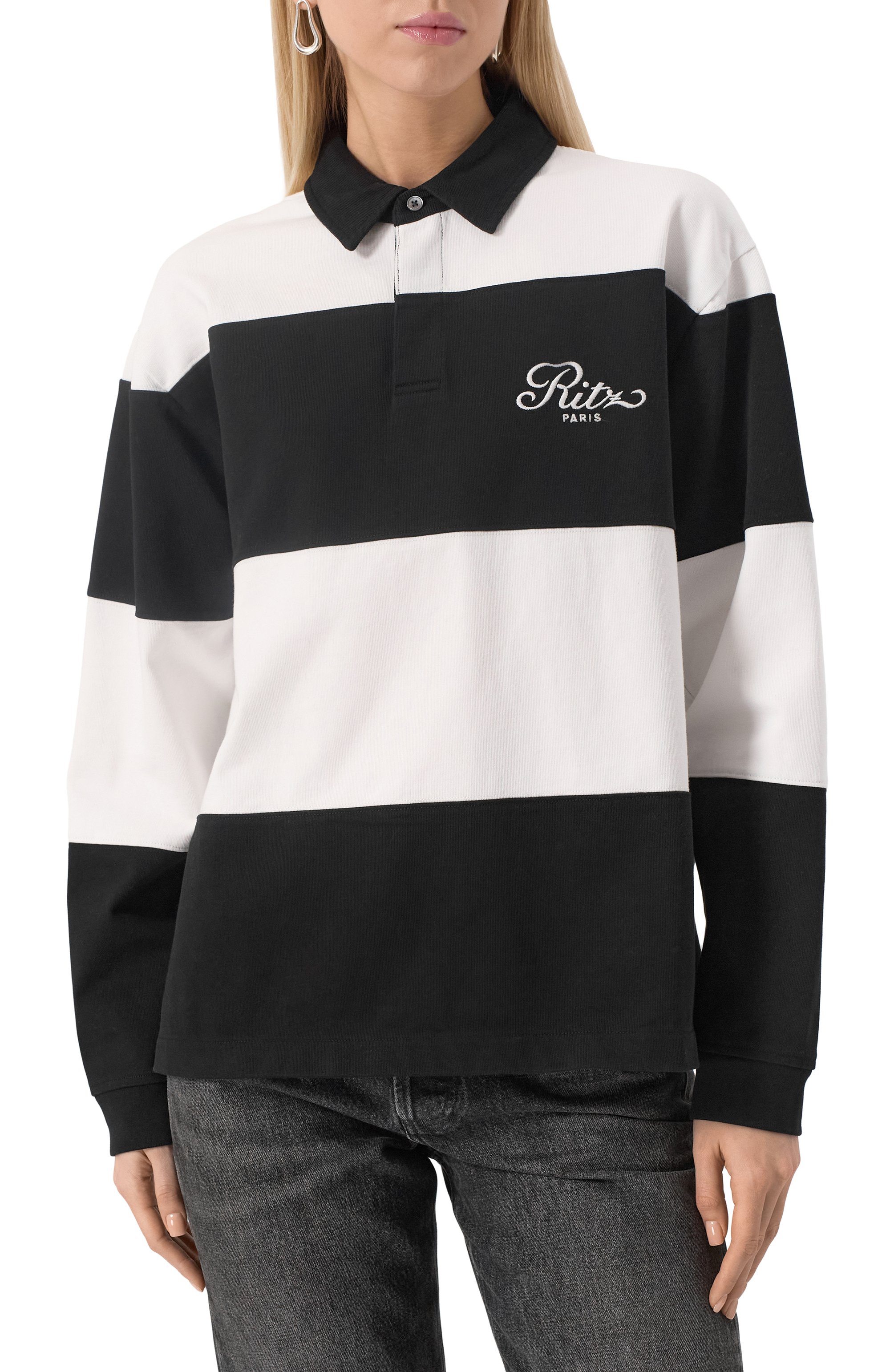 Хлопковое поло frame x ritz paris FRAME DENIM, арт. MP25JSH001, фото 3