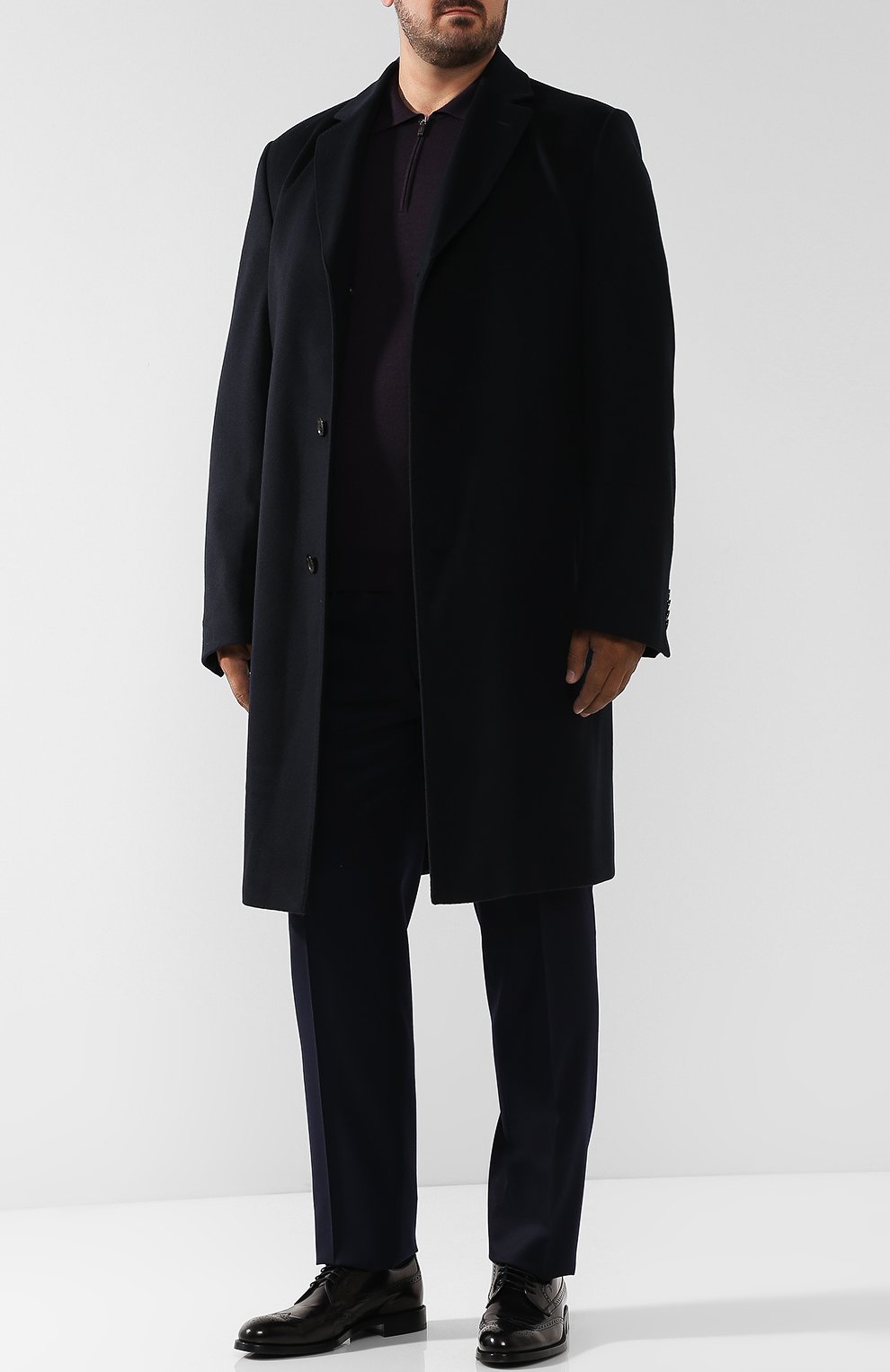 Кашемировое однобортное пальто EDUARD DRESSLER, арт. 601800/70102, фото 2