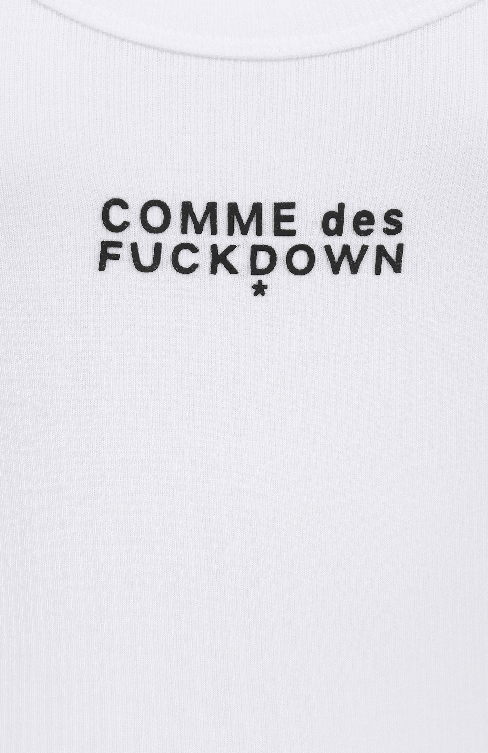 Хлопковая майка COMME DES FUCKDOWN, арт. CFABW01241, фото 6