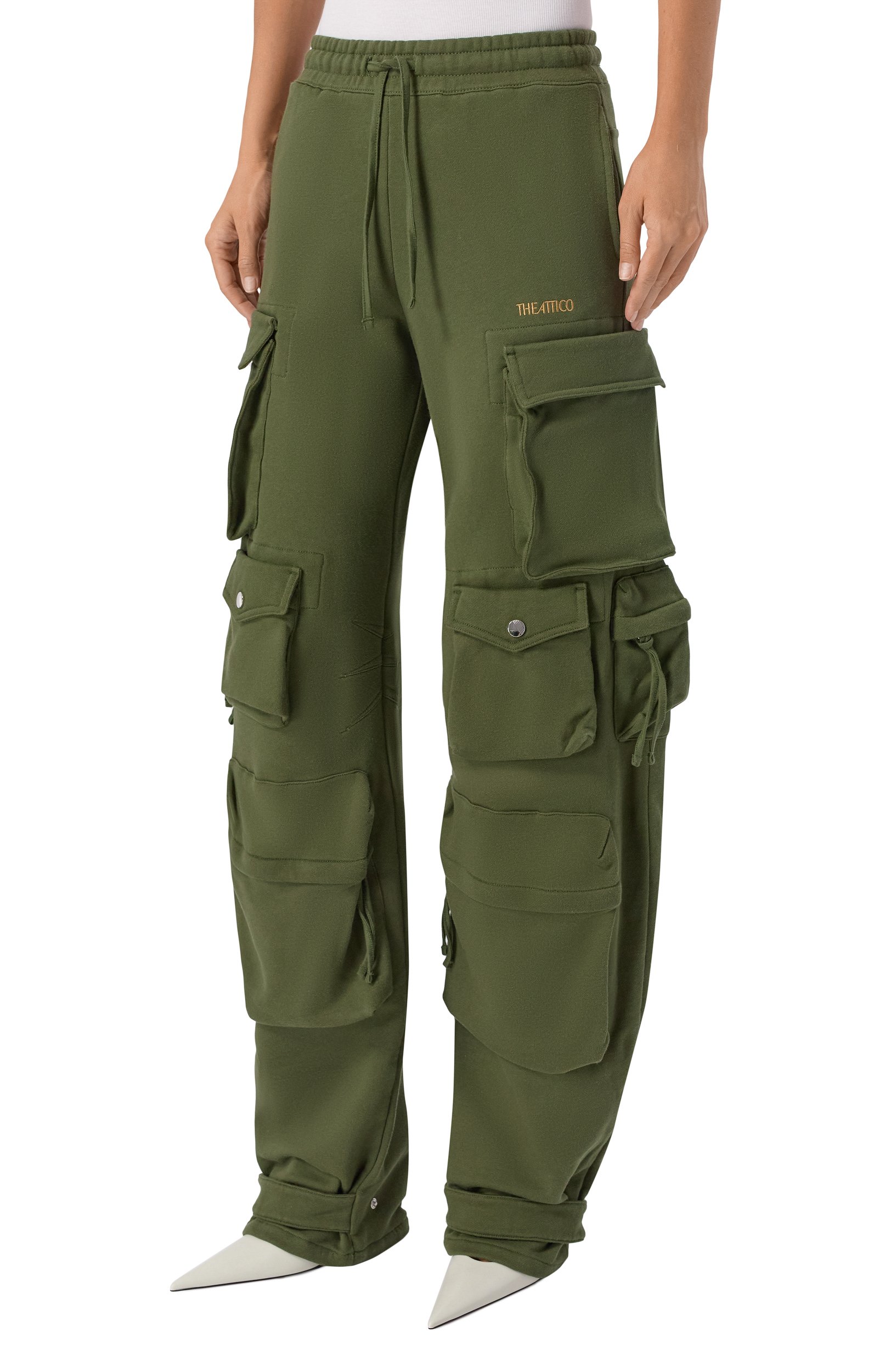 Хлопковые брюки-карго THE ATTICO, арт. 261WCP00260/JJF007AA, фото 3