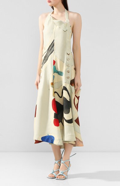 Платье из смеси вискозы и льна JACQUEMUS, арт. 194DR14/48053, фото 3