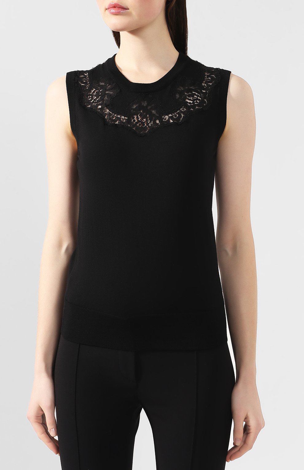 Топ из смеси шерсти и хлопка DOLCE & GABBANA, арт. FX620T/JAVUL, фото 3