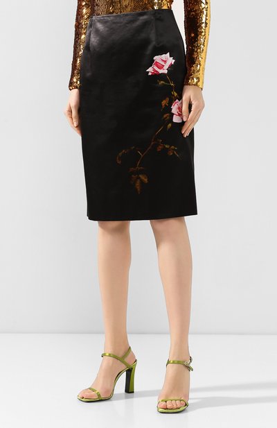 Хлопковая юбка DRIES VAN NOTEN разноцветного цвета по цене 46450 руб., арт. 192-10800-8400, фото 3 Хлопковая юбка DRIES VAN NOTEN, арт. 192-10800-8400, фото 3