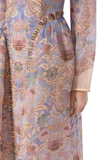 Платье изо льна и шелка ZIMMERMANN, арт. 6591DC261, фото 4