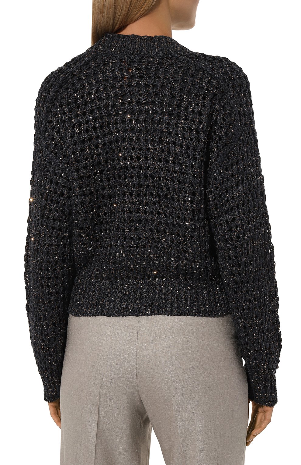 Кардиган из шелка и льна BRUNELLO CUCINELLI, арт. MEA36BP414, фото 4