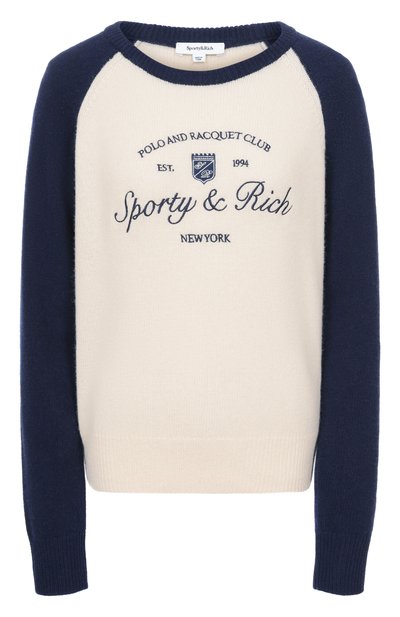 Женский пуловер из кашемира и шерсти SPORTY AND RICH, арт. WS07561412WH63
