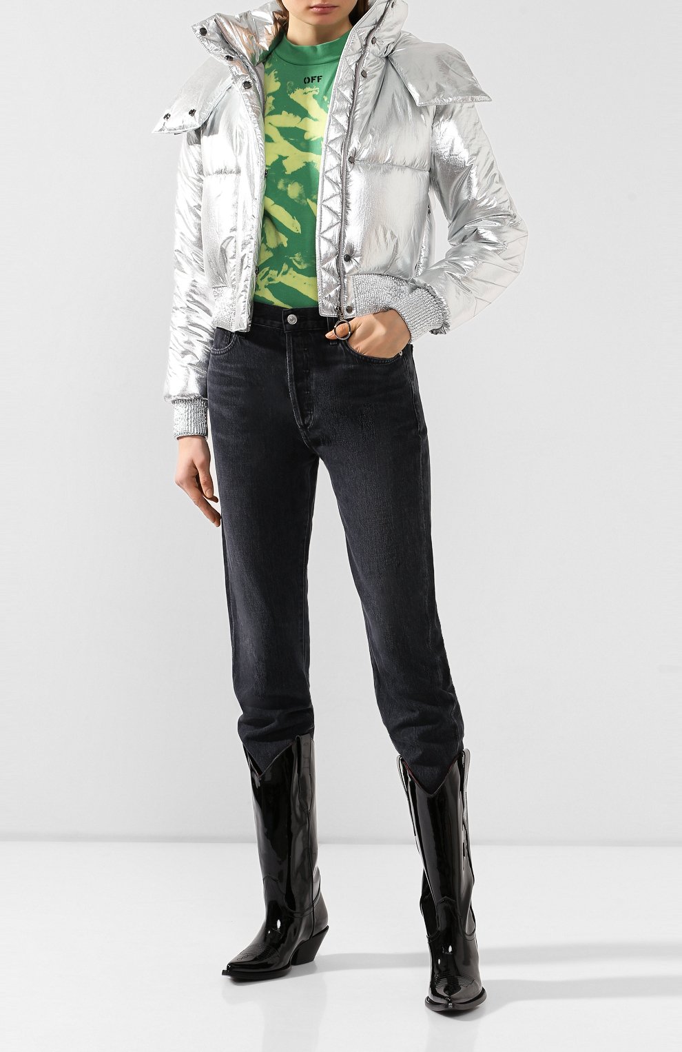 Пуховая куртка OFF-WHITE, арт. 0WEA174F19F760499191, фото 2