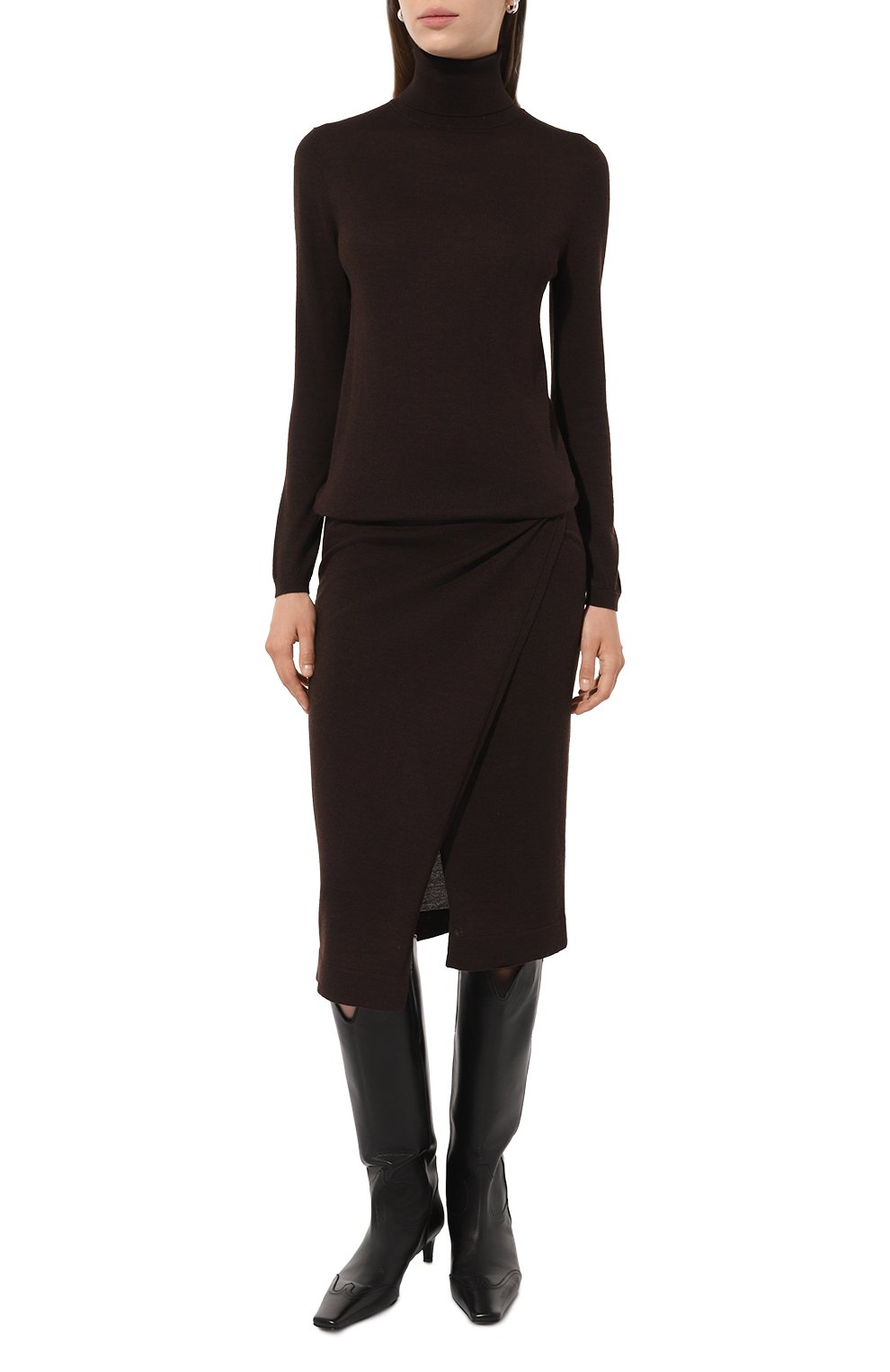 Платье из шерсти и шелка LORENA ANTONIAZZI, арт. A24115AM87A/2862, фото 3