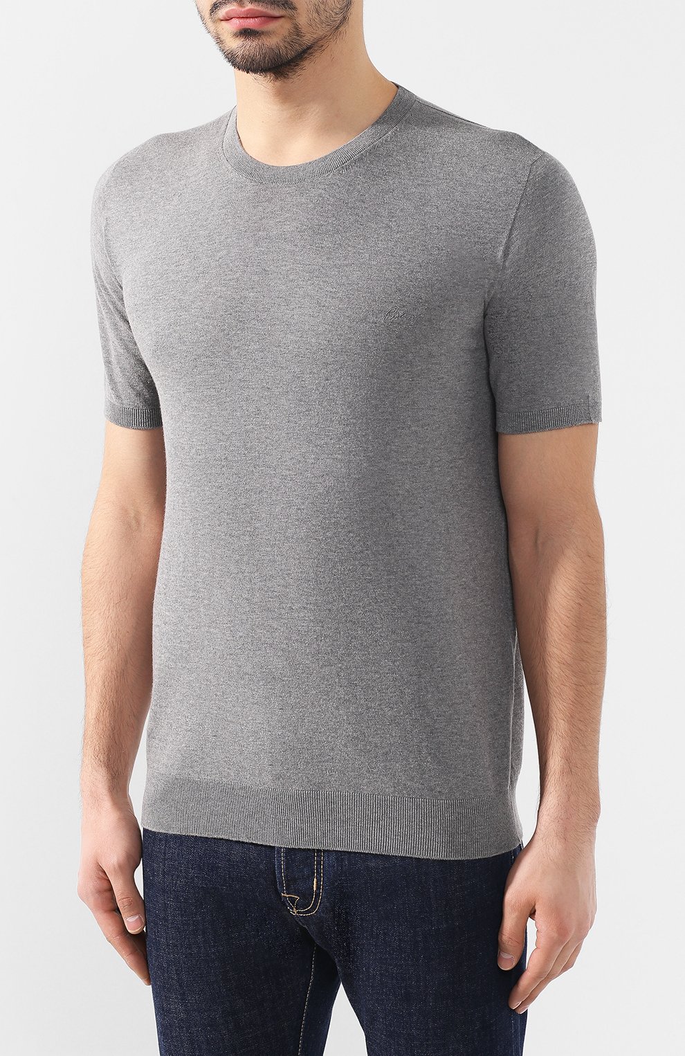 Хлопковая футболка BRIONI, арт. UMR00L/P8K34, фото 3