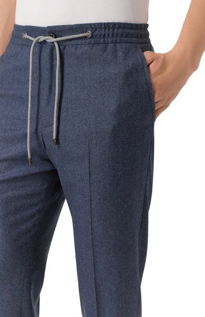 Шерстяные брюки CORNELIANI темно-синего цвета по цене 52050 руб., арт. 264L25-2618111, фото 5 Шерстяные брюки CORNELIANI, арт. 264L25-2618111, фото 5