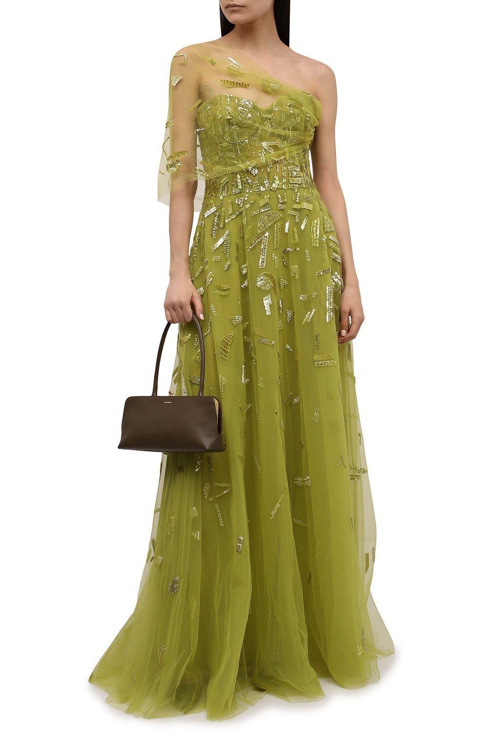 Платье с отделкой пайетками ZUHAIR MURAD, арт. FDR21019/EMNI001, фото 2