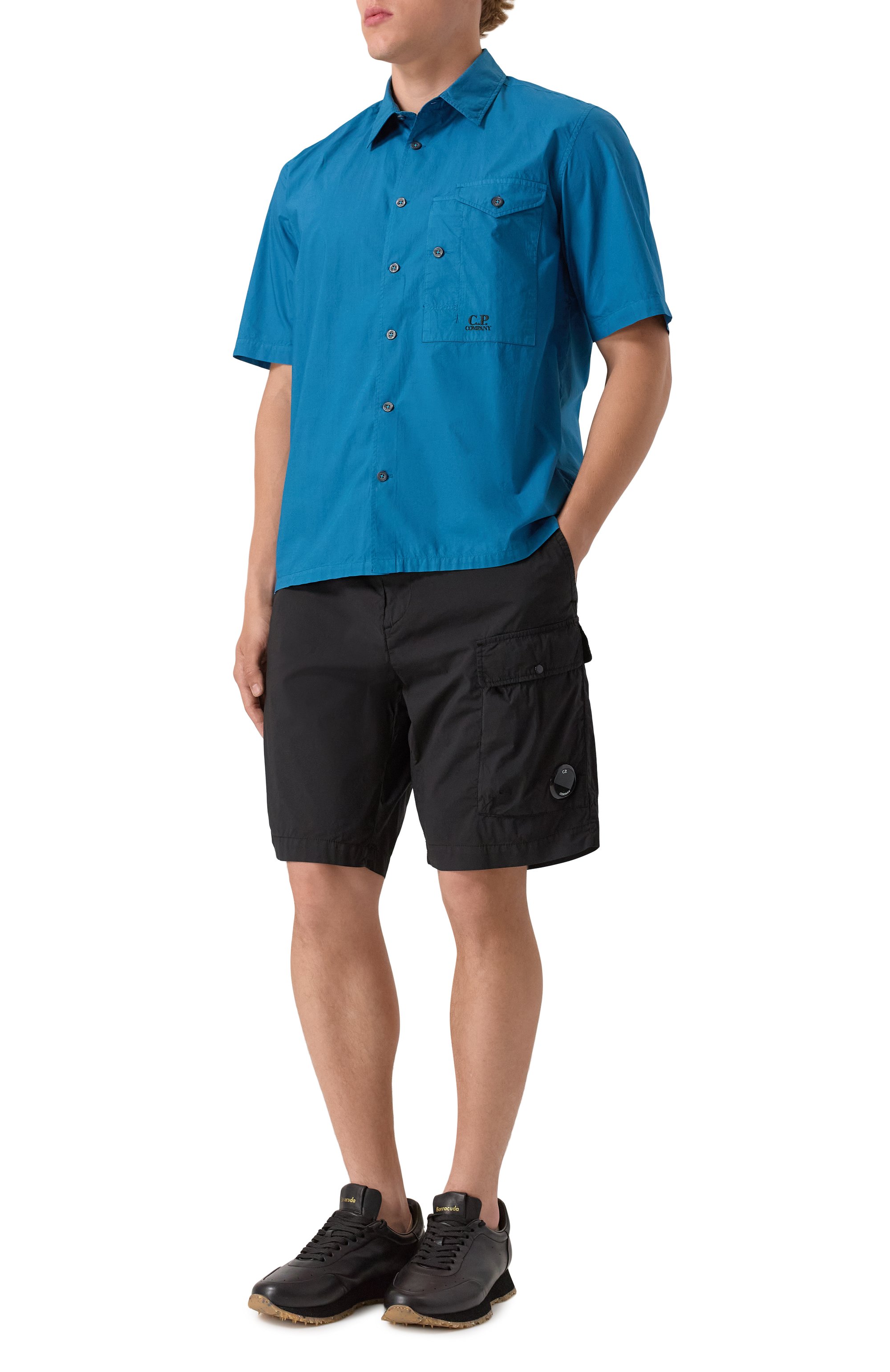 Хлопковые шорты C.P. COMPANY, арт. 18CMBE111A006439G, фото 2
