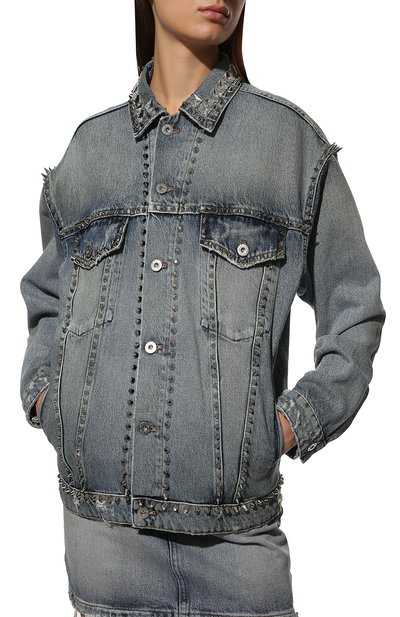 Джинсовая куртка MIU MIU, арт. GWB132-1ZV6-F0013, фото 3