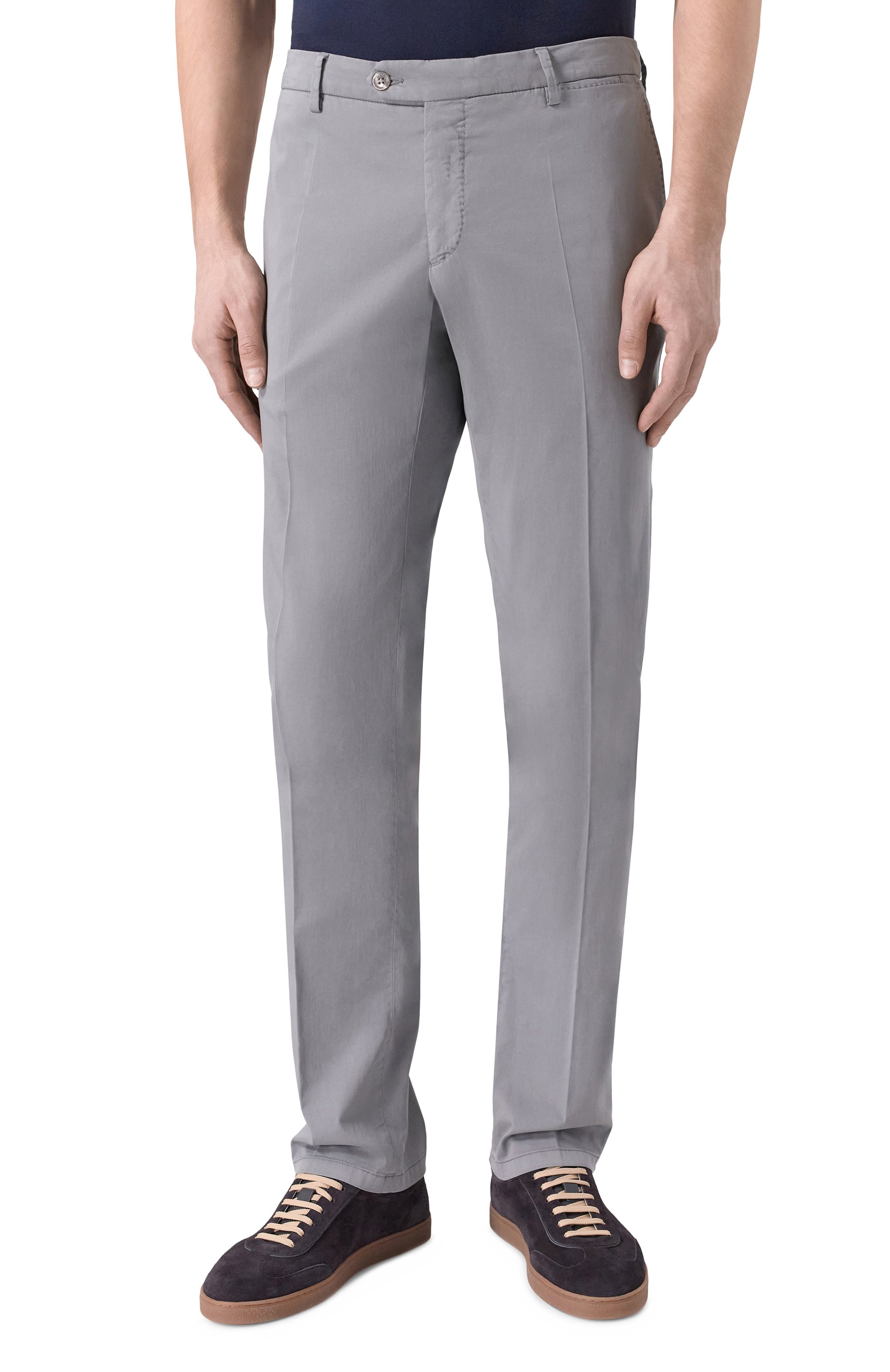 Брюки из хлопка и шелка MARCO PESCAROLO, арт. SLIM80/5300, фо то 3