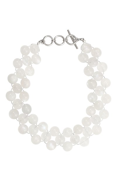 Женское чокер-фенечка с лунным камнем MOONKA, арт. CRT-111WH-BD00-MST