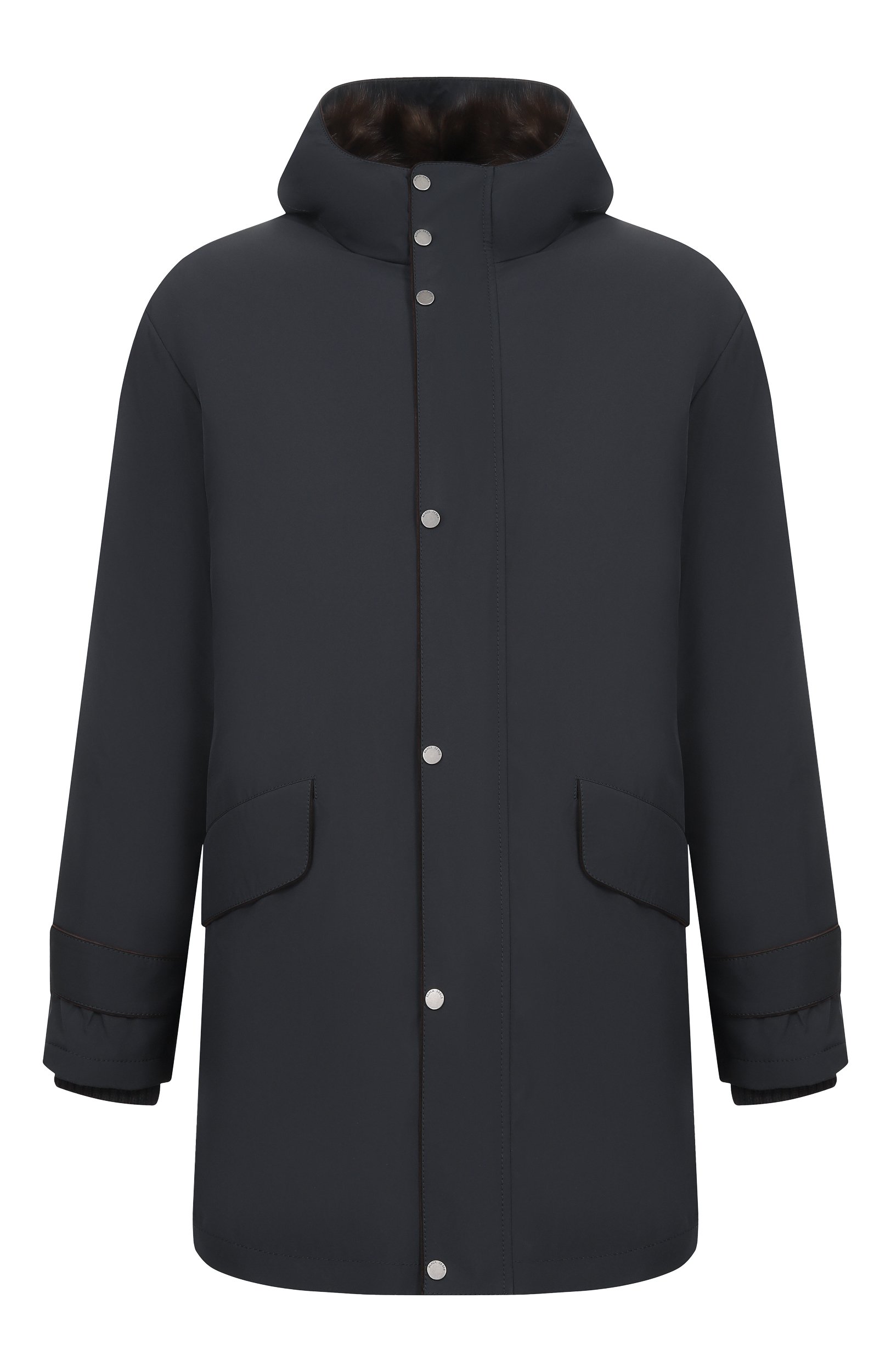 Пуховая парка с подкладкой из соболя BLACK SABLE, арт. BS-MWHP-EB, фото 1