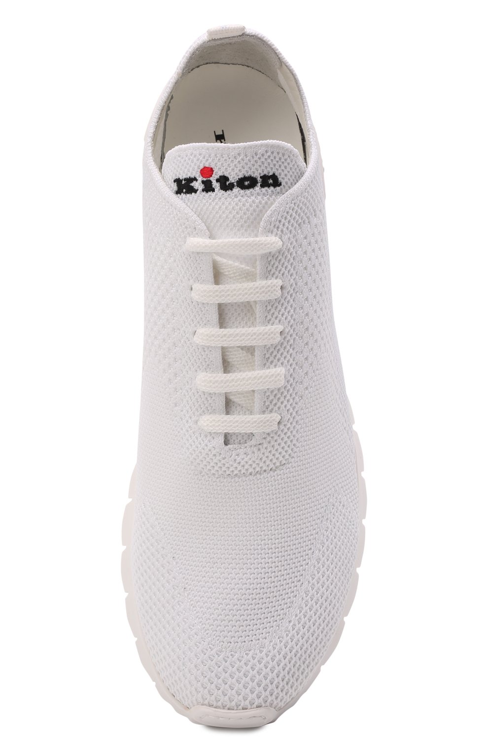 Текстильные кроссовки KITON белого цвета по цене 83900 руб., арт. USSFITSN00809/12-16, фото 6 Текстильные кроссовки KITON, арт. USSFITSN00809/12-16, фото 6