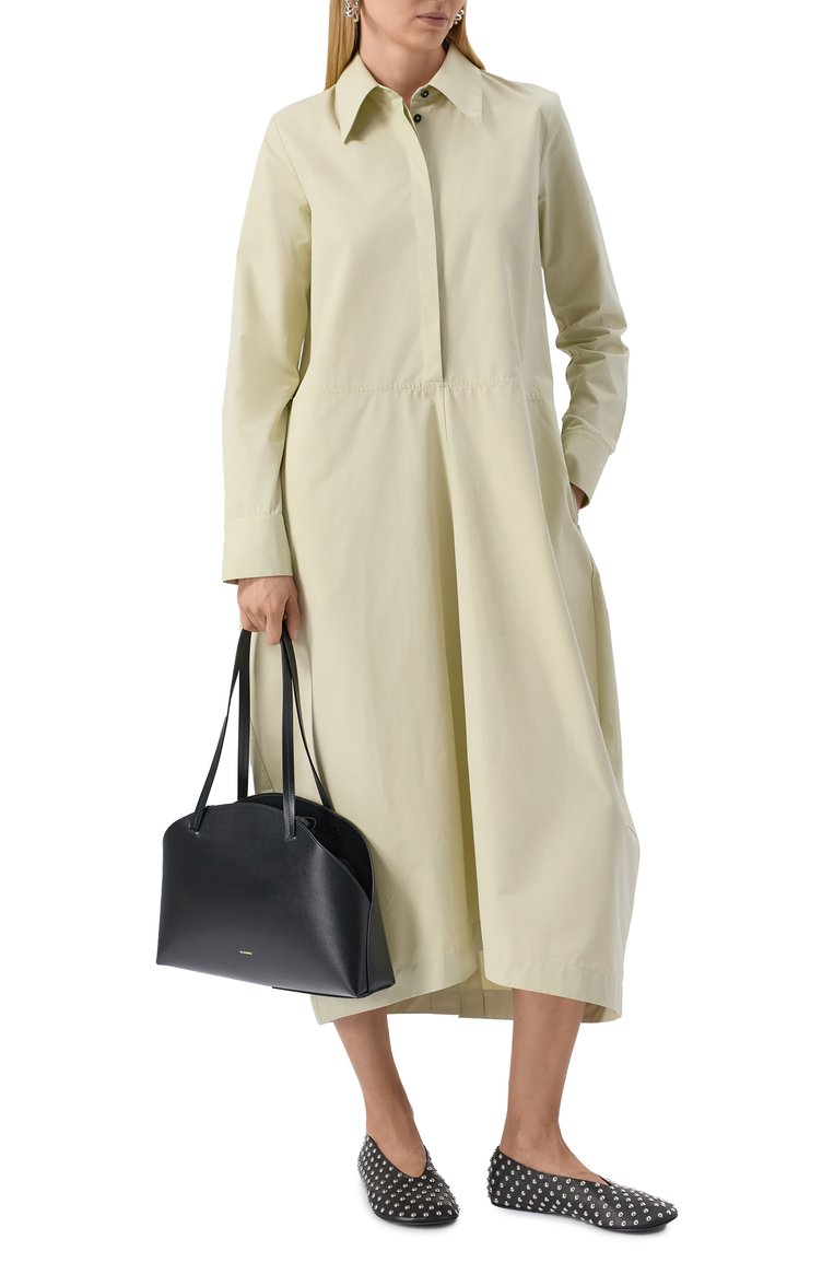 Женская сумка curve medium JIL SANDER черного цвета, арт. J07ZH0054-P7100 | Фото 7 (Материал: Натуральная кожа; Автоматизация ТО: Проставлено; Автоматизация состава: Проставлено; Размер: medium)