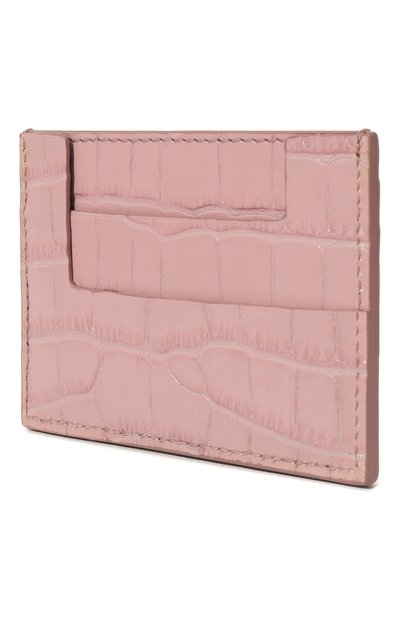 Кожаный футляр для кредитных карт TOM FORD светло-розового цвета по цене 41550 руб., арт. S0466-LCL395X, фото 2 Кожаный футляр для кредитных карт TOM FORD, арт. S0466-LCL395X, фото 2