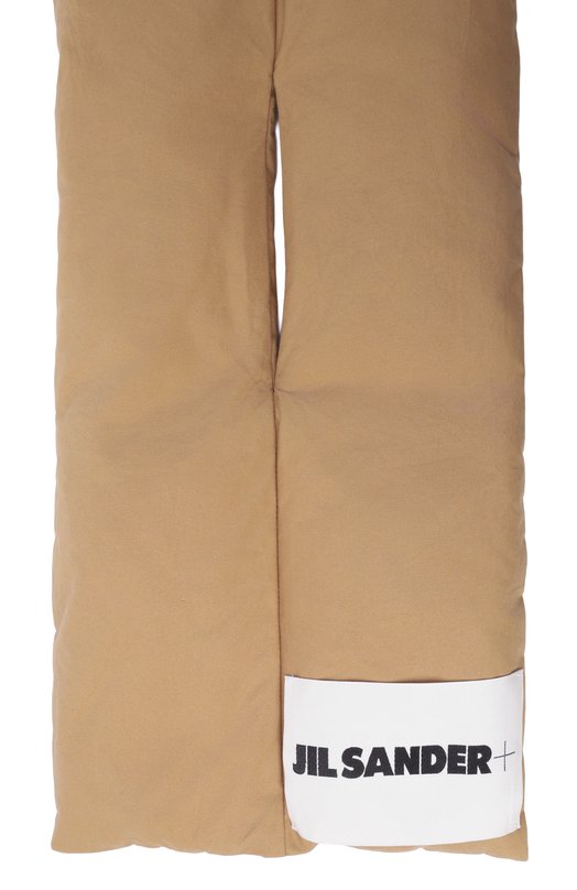 Хлопковый шарф Jil Sander J40TE0002/J45296 Бежевый  J40TE0002/J45296 Фото 4