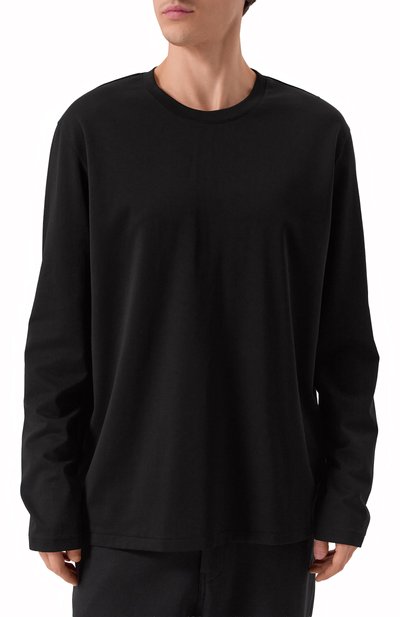 Хлопковый лонгслив ATTACHMENT черного цвета по цене 34750 руб., арт. AJ52-089, фото 3 Хлопковый лонгслив ATTACHMENT, арт. AJ52-089, фото 3